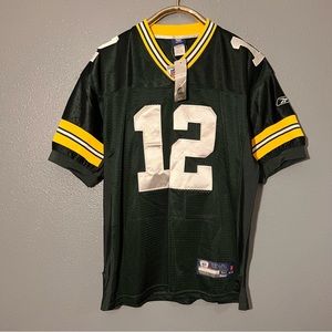 Aaron Rodgers Jersey Green Bay Packers Reebok NFL Men’s Size 50 Medium